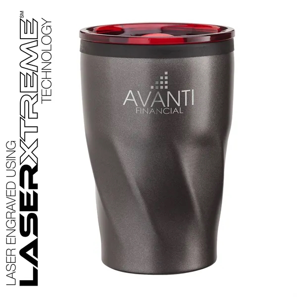3.56" x 5.12" x 3.38" Kafe 12 ounce double-wall polypropylene and... from ASI 67866 Logomark/Valumark