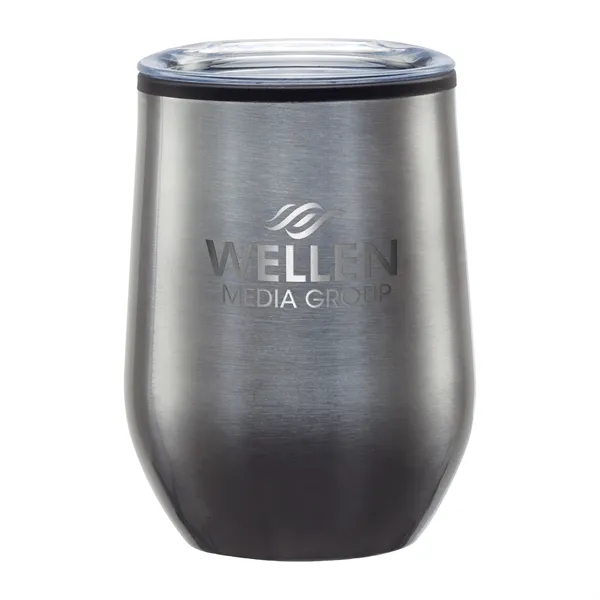 3.5" x 4.75" x 3.5" stainless steel 12-ounce wine tumbler with... from ASI 67866 Logomark/Valumark