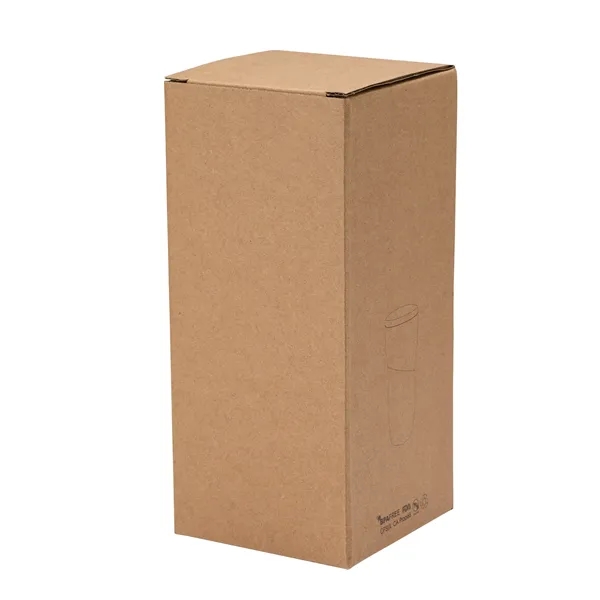 Tarrazu 12 oz. Double Wall Ceramic Tumbler w/ Wood Lid... from ASI 67866 Logomark/Valumark