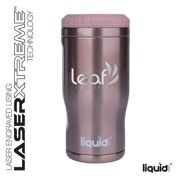 Liquid Fusion® Icy Bev Kooler® 4-In-1 Double Wall Stainle...... from ASI 67866 Logomark/Valumark