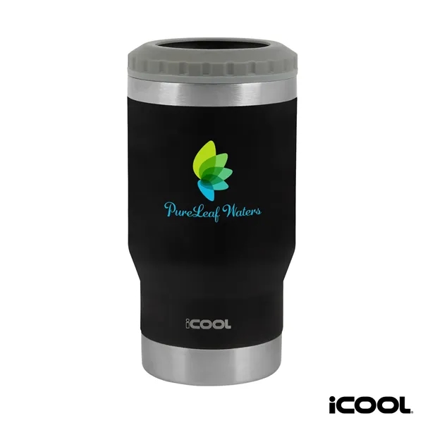 iCOOL® Oswego 14 oz. Double Wall Stainless Steel Can Cool...... from ASI 67866 Logomark/Valumark