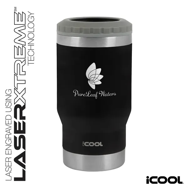 iCOOL® Oswego 14 oz. Double Wall Stainless Steel Can Cool...... from ASI 67866 Logomark/Valumark