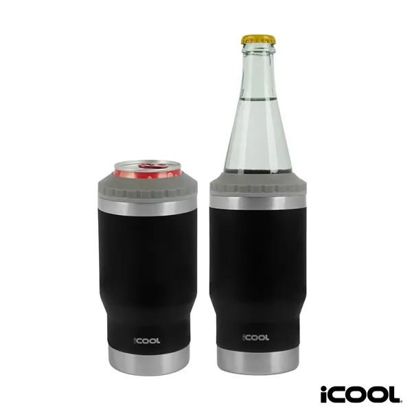 iCOOL® Oswego 14 oz. Double Wall Stainless Steel Can Cool...... from ASI 67866 Logomark/Valumark