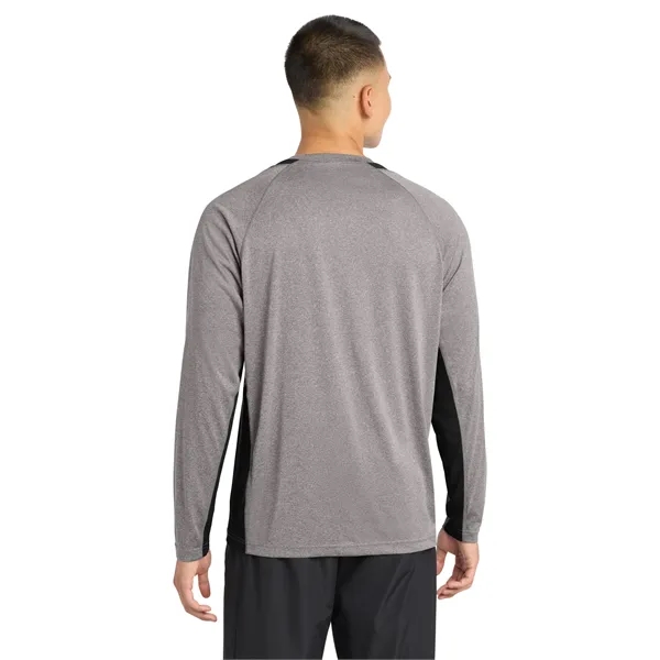 Sport-Tek Long Sleeve Heather Colorblock Contender Tee.... from ASI 84863 SanMar