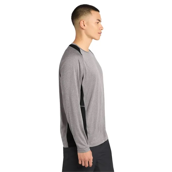 Sport-Tek Long Sleeve Heather Colorblock Contender Tee.... from ASI 84863 SanMar