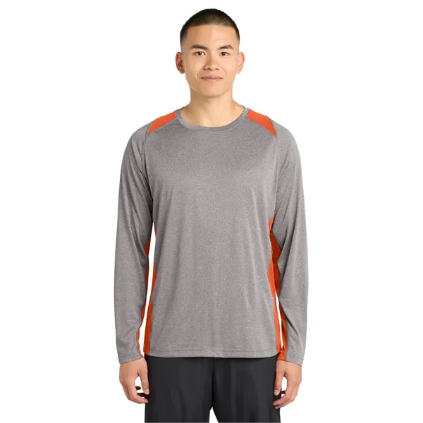 Sport-Tek Long Sleeve Heather Colorblock Contender Tee.... from ASI 84863 SanMar