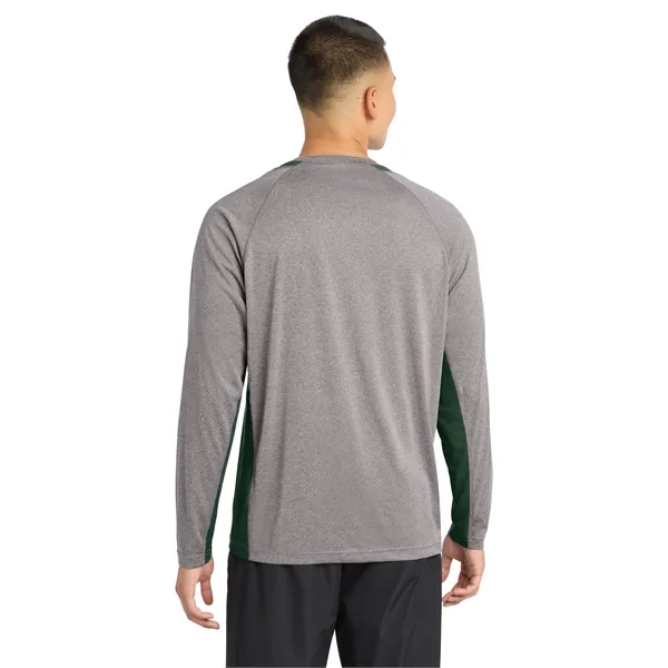 Sport-Tek Long Sleeve Heather Colorblock Contender Tee.... from ASI 84863 SanMar