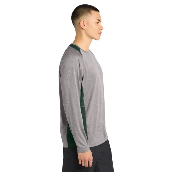 Sport-Tek Long Sleeve Heather Colorblock Contender Tee.... from ASI 84863 SanMar