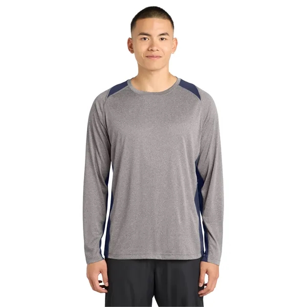 Sport-Tek Long Sleeve Heather Colorblock Contender Tee.... from ASI 84863 SanMar