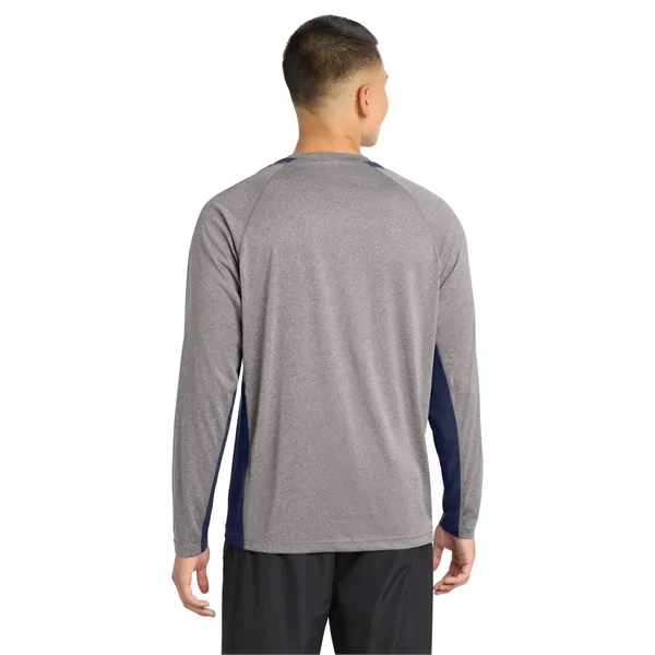 Sport-Tek Long Sleeve Heather Colorblock Contender Tee.... from ASI 84863 SanMar
