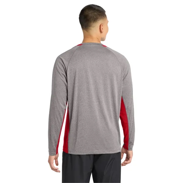 Sport-Tek Long Sleeve Heather Colorblock Contender Tee.... from ASI 84863 SanMar