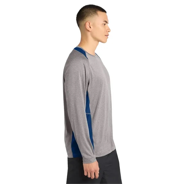 Sport-Tek Long Sleeve Heather Colorblock Contender Tee.... from ASI 84863 SanMar