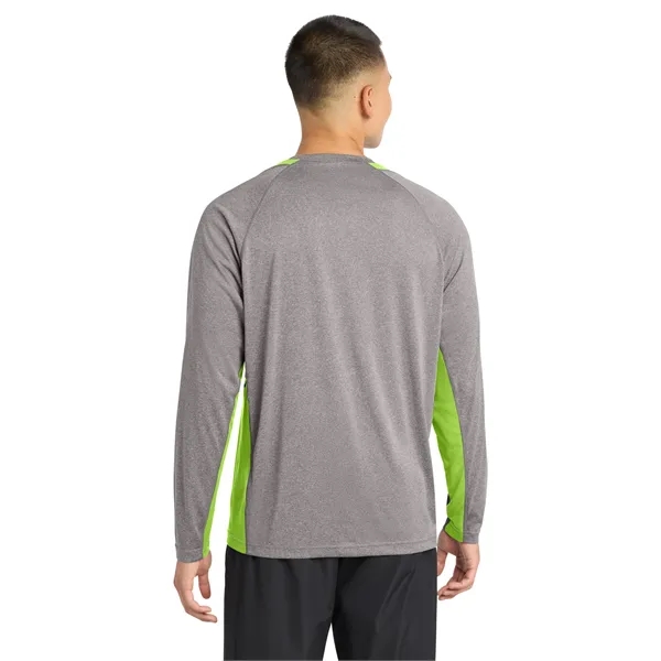 Sport-Tek Long Sleeve Heather Colorblock Contender Tee.... from ASI 84863 SanMar