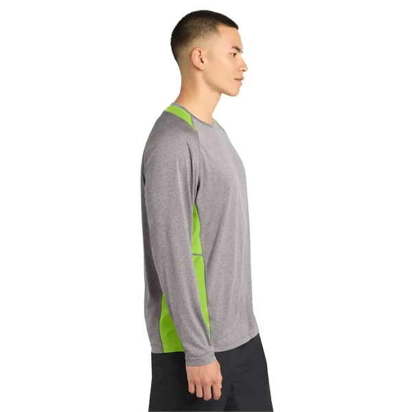 Sport-Tek Long Sleeve Heather Colorblock Contender Tee.... from ASI 84863 SanMar