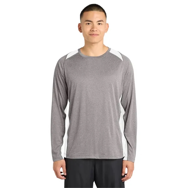 Sport-Tek Long Sleeve Heather Colorblock Contender Tee.... from ASI 84863 SanMar