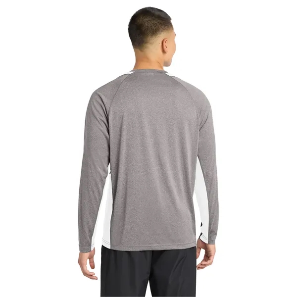 Sport-Tek Long Sleeve Heather Colorblock Contender Tee.... from ASI 84863 SanMar
