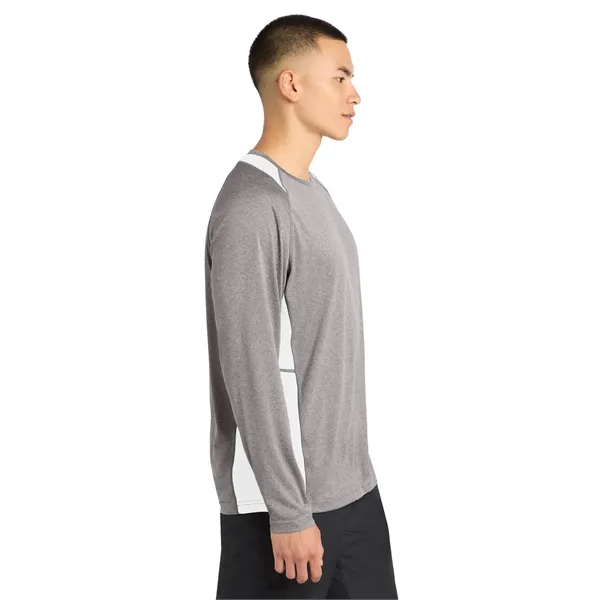 Sport-Tek Long Sleeve Heather Colorblock Contender Tee.... from ASI 84863 SanMar