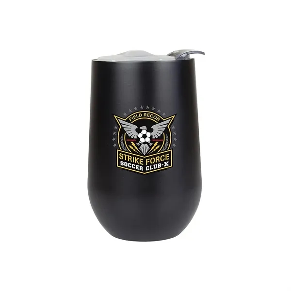 16 oz. stainless steel double wall insulated wine cup with spill-proof... from ASI 68507 The Magnet Group / Perfect Line