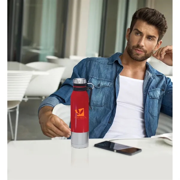 25 oz. stainless steel double wall vacuum insulated bottle with twist-on... from ASI 68507 The Magnet Group / Perfect Line