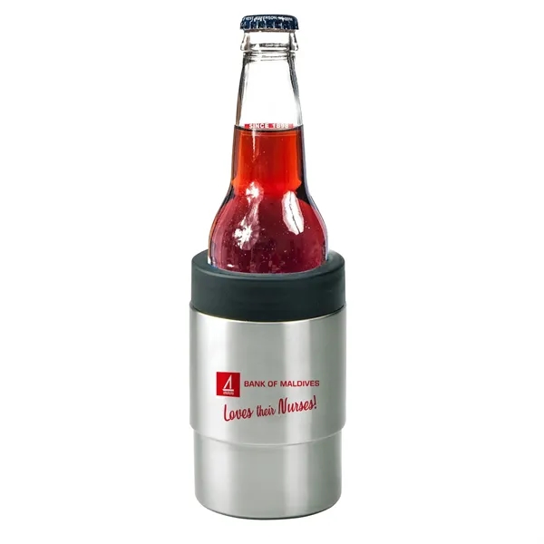 Double walled stainless steel drink insulator with twist-on rim to hold... from ASI 68507 The Magnet Group / Perfect Line