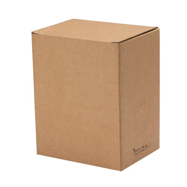 Mogiana 15 oz. Two-Tone Ceramic Mug w/ Wood Lid... from ASI 67866 Logomark/Valumark