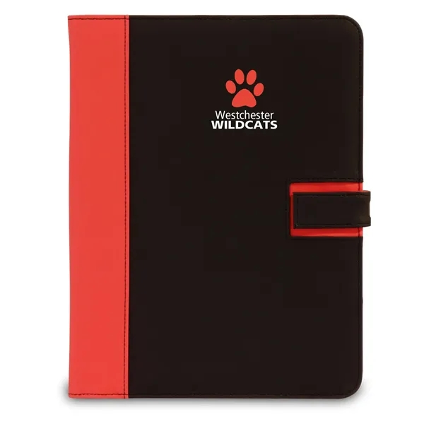 Padfolio with a writing pad, business card pockets, loop for a... from ASI 68507 The Magnet Group / The Bag Factory®