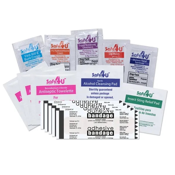 Frosty Stripe Deluxe First Aid Kit - 15 Piece... from ASI 40480 Koozie Group