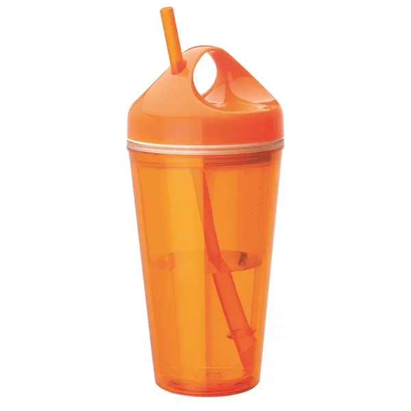 3.75" x 8" x 3.75" acrylonitrile styrene double-wall tumbler with screw-on... from ASI 67866 Logomark/Valumark