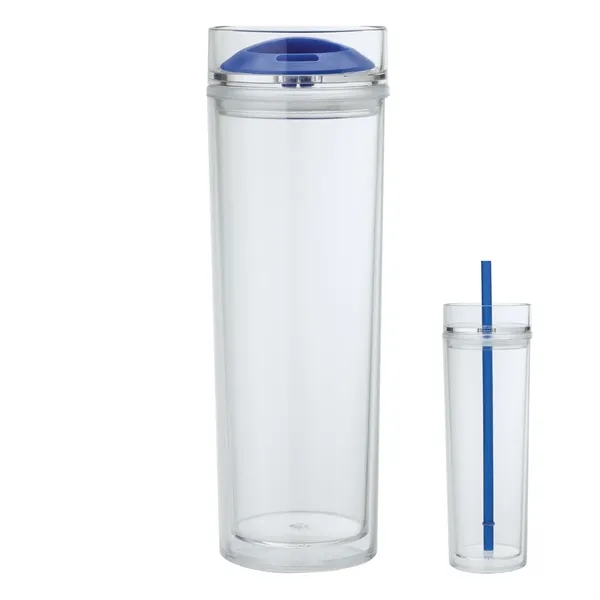 2.88" x 8.5" x 2.88" acrylonitrile styrene 16 ounce double-wall Jomocha... from ASI 67866 Logomark/Valumark