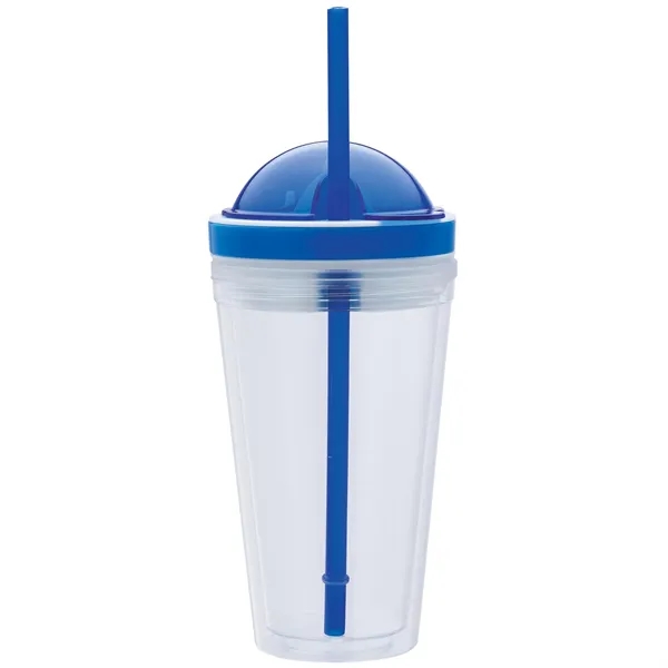 3.75" x 9.25" x 4.19" acrylonitrile styrene 16 ounce juice tumbler... from ASI 67866 Logomark/Valumark / Valumark™