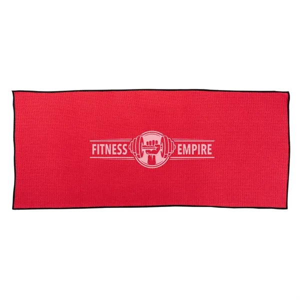 40" x 17" waffle weave sports towel with customization.... from ASI 68507 The Magnet Group