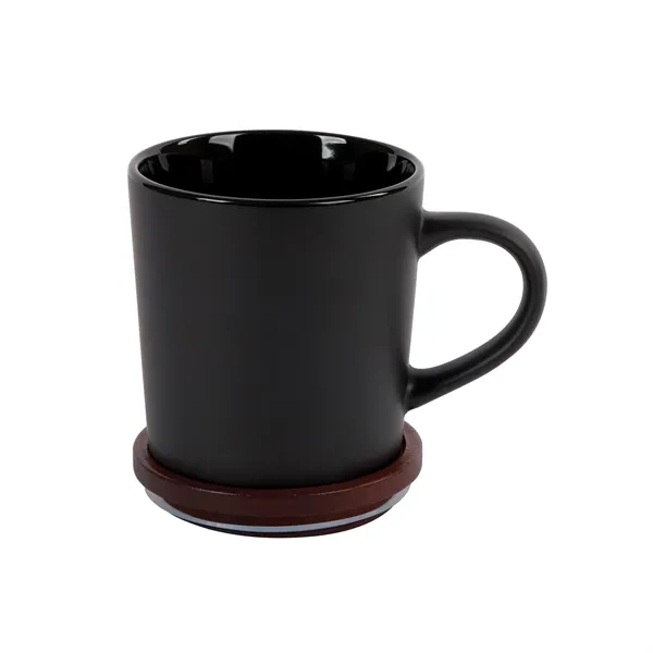 Copenhagen 16 oz. Ceramic Mug w/ Wood Lid... from ASI 67866 Logomark/Valumark