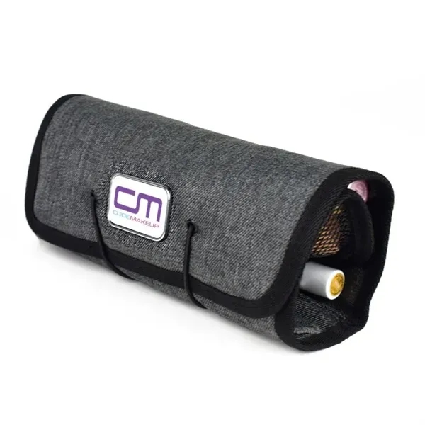 Water-repellent tech organizer with storage compartments and secure closure tabbed elastic... from ASI 68507 The Magnet Group / The Bag Factory®