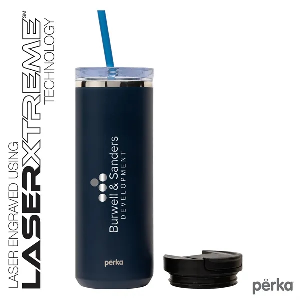 Perka® Trent 18 oz. Double Wall, Stainless Steel Hot/Cold...... from ASI 67866 Logomark/Valumark