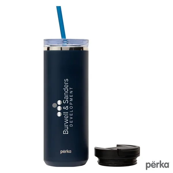 Perka® Trent 18 oz. Double Wall, Stainless Steel Hot/Cold...... from ASI 67866 Logomark/Valumark