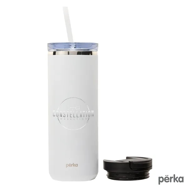 Perka® Trent 18 oz. Double Wall, Stainless Steel Hot/Cold...... from ASI 67866 Logomark/Valumark