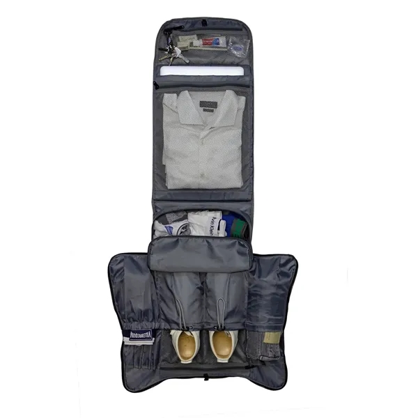 Water-repellent, polyester backpack with multiple compartments.... from ASI 68507 The Magnet Group / The Bag Factory®