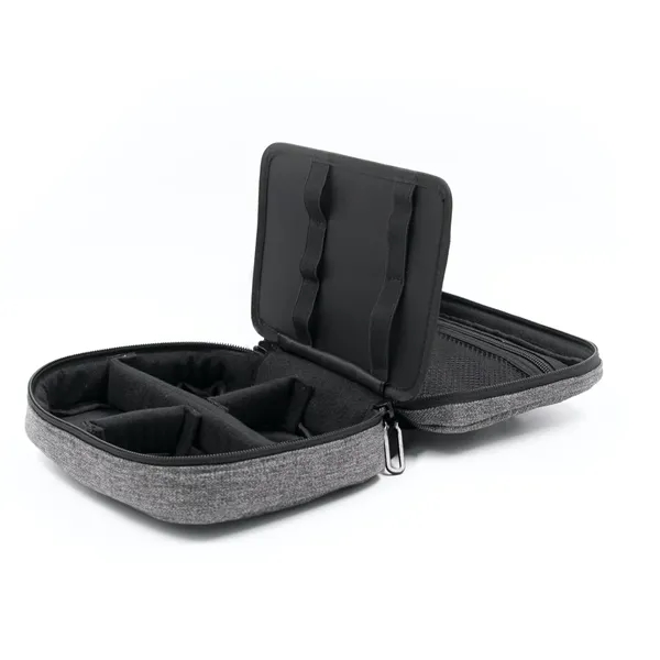 Travel organizer with adjustable interior, shockproof exterior, and mesh and zipper... from ASI 68507 The Magnet Group / The Bag Factory®