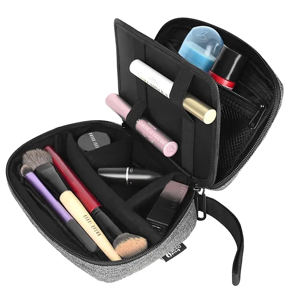 Travel organizer with adjustable interior, shockproof exterior, and mesh and zipper... from ASI 68507 The Magnet Group / The Bag Factory®