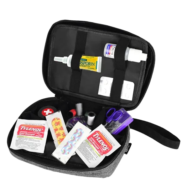 Travel organizer with adjustable interior, shockproof exterior, and mesh and zipper... from ASI 68507 The Magnet Group / The Bag Factory®