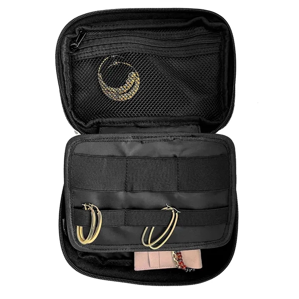 Travel organizer with adjustable interior, shockproof exterior, and mesh and zipper... from ASI 68507 The Magnet Group / The Bag Factory®