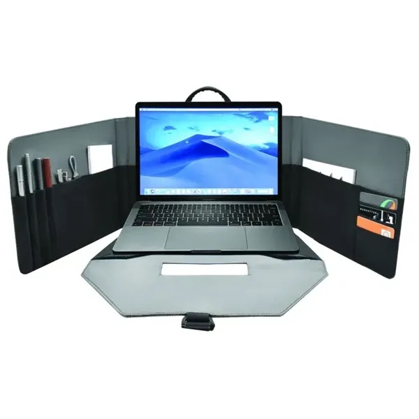 Miniature workspace with pockets and cubicle-style privacy walls that folds into... from ASI 68507 The Magnet Group / The Bag Factory®