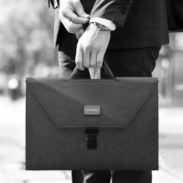 Miniature workspace with pockets and cubicle-style privacy walls that folds into... from ASI 68507 The Magnet Group / The Bag Factory®