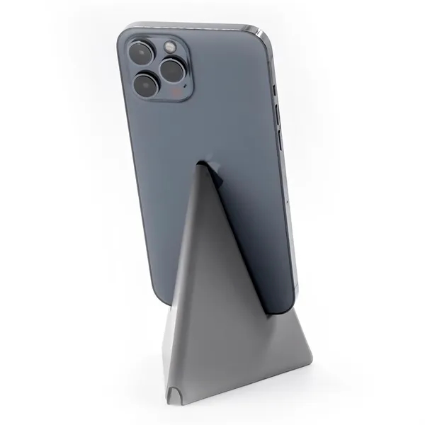 Synthetic leather tablet and phone stand with magnetic/foldable design.... from ASI 68507 The Magnet Group / Innovations by Magnet™