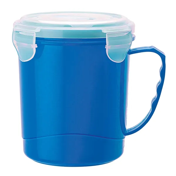4.5" x 4.88" x 5.25" 24-ounce polypropylene soup cup with silicone... from ASI 67866 Logomark/Valumark / Valumark™