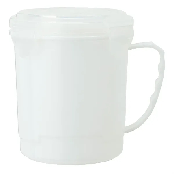 4.5" x 4.88" x 5.25" 24-ounce polypropylene soup cup with silicone... from ASI 67866 Logomark/Valumark / Valumark™