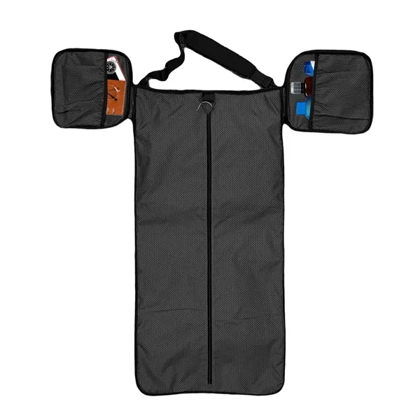 11" x 11.4375" x 20.5" black rPET duffel bag with foldable... from ASI 68507 The Magnet Group