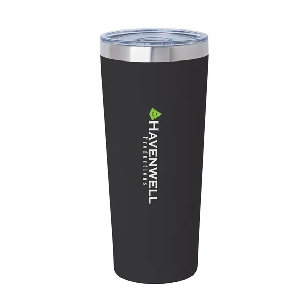 3.44" x 7.75" x 3.38" Biere double-wall stainless steel tumbler with... from ASI 67866 Logomark/Valumark