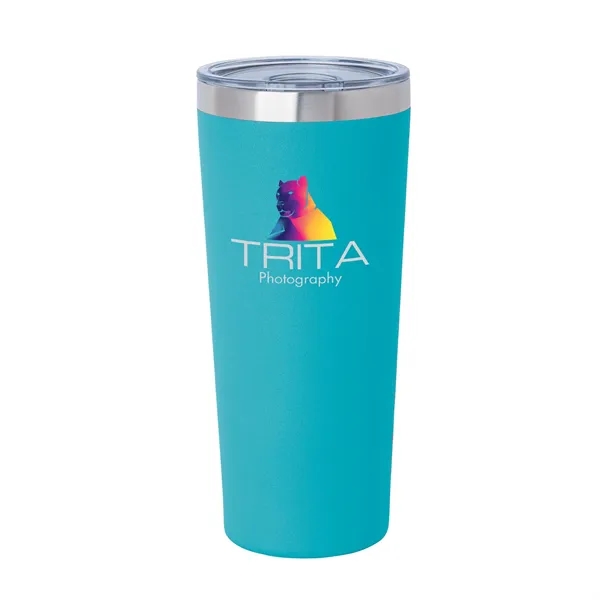 3.44" x 7.75" x 3.38" Biere double-wall stainless steel tumbler with... from ASI 67866 Logomark/Valumark