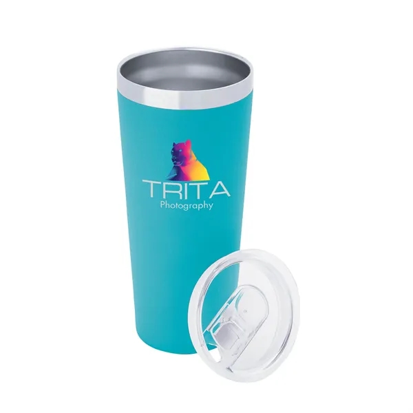 3.44" x 7.75" x 3.38" Biere double-wall stainless steel tumbler with... from ASI 67866 Logomark/Valumark